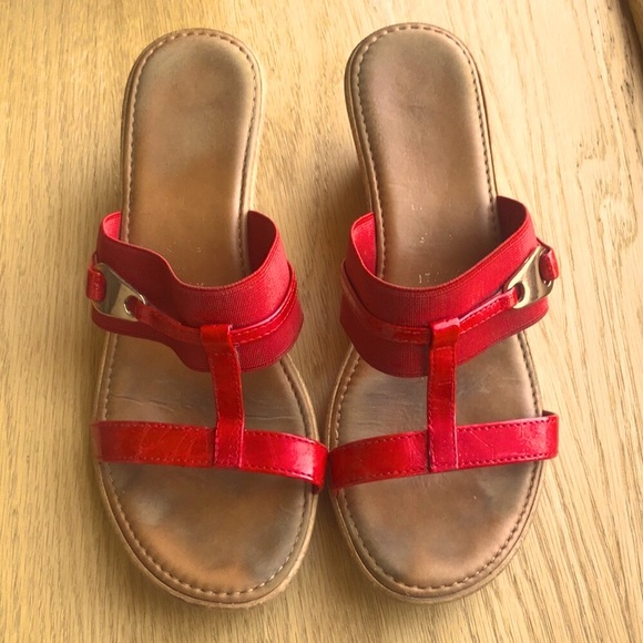 Cork and Leather Wedges - Picture 2 of 6